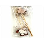Zápich dřevo 60x45 mm slepička+špejle mix, přírodní, bílá – Hledejceny.cz