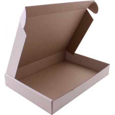 Poštovní krabice papírová bílá 32 x 22 x 4,6 cm - 3VVL – Zboží Živě