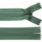 Spirálový zip no.3 skrytý nerozepínací 20cm - více barev color: 665 zelená – Hledejceny.cz