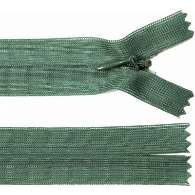 Spirálový zip no.3 skrytý nerozepínací 20cm - více barev color: 665 zelená – Hledejceny.cz