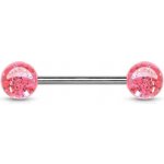 Šperky4U piercing do jazyka akrylát PJ01148-P – Zboží Dáma