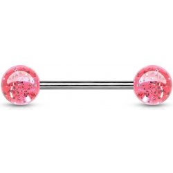 Šperky4U piercing do jazyka akrylát PJ01148-P