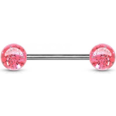 Šperky4U piercing do jazyka akrylát PJ01148-P