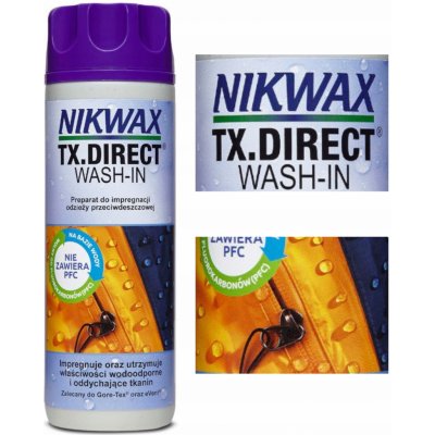 NIKWAX TX.Direct Wash-In 300 ml – Zbozi.Blesk.cz