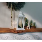 Lucerna MagicHome Vanoce, plast, bila, 3xLED zluta, 14x14x35 cm, 3xAAA – Hledejceny.cz