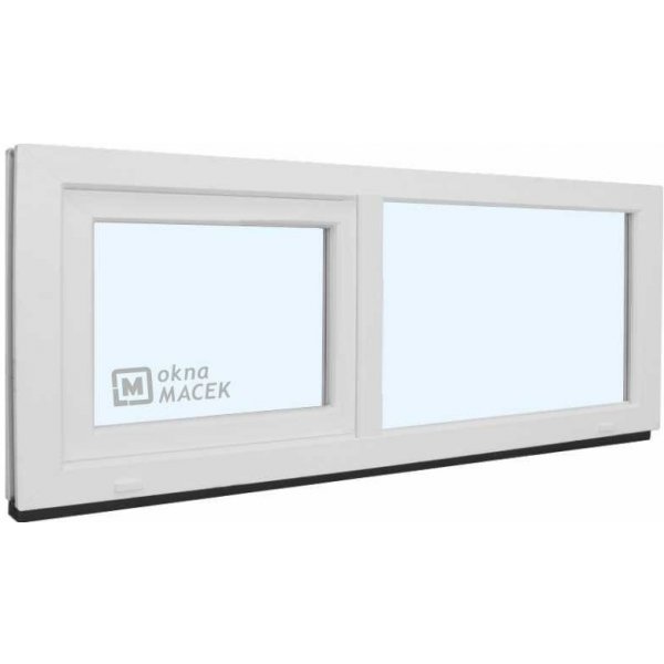 KNIPPING Plastové okno - 70 AD, 1500x500 mm, FIX/S, bílá Sklo: čiré od 4  662 Kč - Heureka.cz