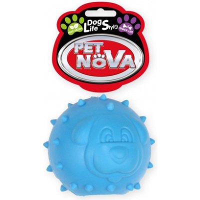 PET NOVA DOG LIFE STYLE 6,5 cm, modrý míč na hraní