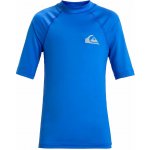 lycrové triko Quiksilver krátký rukáv modrá – Sleviste.cz