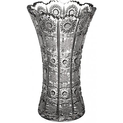 PB CRYSTAL Broušená váza X 80029/255mm. Klasický brus 500 PK. – Hledejceny.cz