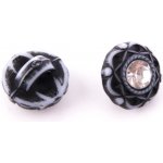 Knoflík 12 mm plastový s kamínkem – Zboží Dáma