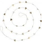Bastion Collections Girlanda White & Golden Hearts 180cm EW-GUIRLANDE-006 – Hledejceny.cz