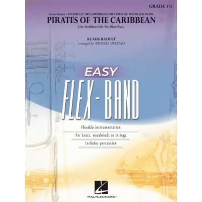 Pirates of the Caribbean The Curse of the Black Pearl snadné noty pro flexibilní orchestr party partitura – Zbozi.Blesk.cz