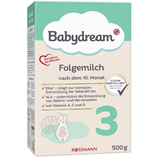 Babydream 3 Folgemilch 500 g od 150 Kč - Heureka.cz