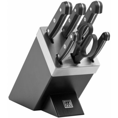 Zwilling Gourmet samoostřící blok s noži 7 ks, černý, 36133-210