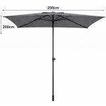Hartman zahradní slunečník Solar Easy-up 200x250 cm taupe – Hledejceny.cz