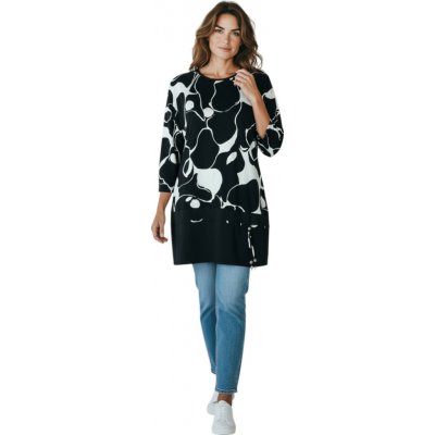 Dámská černá nadměrná halenka s krátkým rukávem Vera černá – Hledejceny.cz