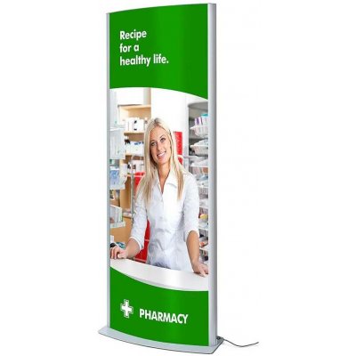 A-Z Reklama CZ Reklamní LED světelný Totem - DESIGN ARCUATO 2xB1 – Zboží Živě