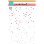 Marianne Design Plastová šablona 15x21cm srdíčka – Zboží Mobilmania