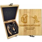 Sablio Dárková sada na víno Dobrovolný hasič: 147×168×49 mm – Hledejceny.cz