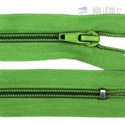 Zip spirálový 3mm nedělitelný 18 cm zelený – Zboží Mobilmania