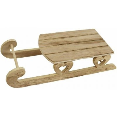 Dekorační sáňky D4196/1 25 × 9 × 5.5 cm – Hledejceny.cz