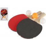 Sada stolní tenis/ping pong pálky dřevěné 2ks + míčky 3ks v blistru 19x30cm – Hledejceny.cz