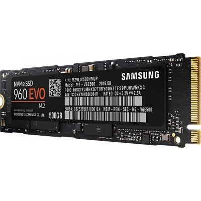 Samsung 960 EVO NVMe M.2 500 GB, MZ-V6E500BW – Hledejceny.cz