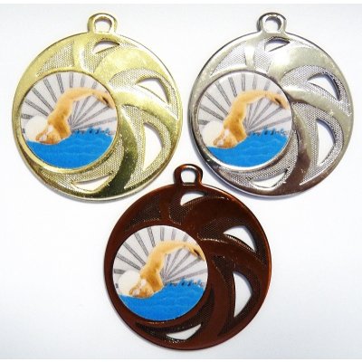 VIZINGR Plavání medaile DI4503-K008 DI4503-K008 zlato – Zboží Dáma