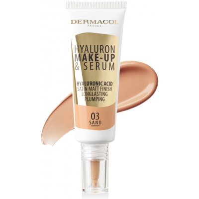 Dermacol Make up a sérum 2v1 Hyaluron Make up and Serum 03 Sand 25 g – Zbozi.Blesk.cz