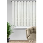 EUROFIRANY ZÁCLONA NA POUTKÁCH BELLIS 350X145 CM KVĚTY – Hledejceny.cz