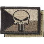 Nášivka: Vlajka Česká republika PUNISHER [55x38] [ssz] béžová | hnědá – Hledejceny.cz