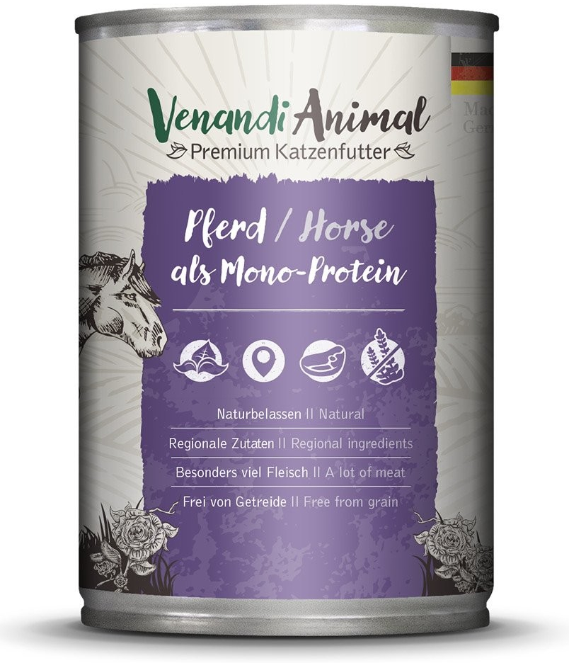 Venandi Animal kůň jako jediný zdroj bílkovin 24 x 400 g