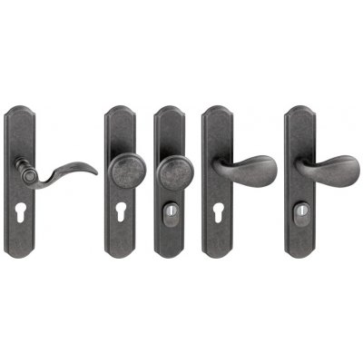 MP KOVÁNÍ MI - LYON/RAMA PZ 92 mm madlo/klika pravá Antik šedá – Hledejceny.cz