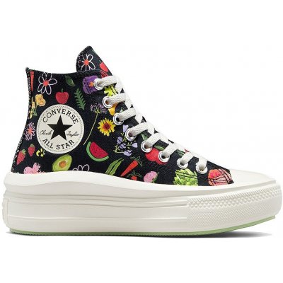 Converse Chuck Taylor All Star Move Hi A06064 black/egret/green beam – Zbozi.Blesk.cz