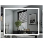 IREDA Koupelnové zrcadlo s LED osvětlením 90 x 70 cm 92026 – Zboží Dáma