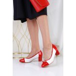 Farfalla lodičky na hrubém podpatku 19968R WH – Zboží Dáma