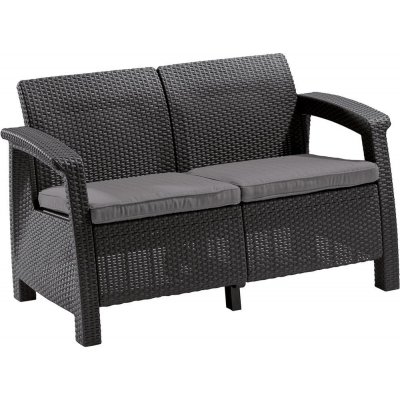 Allibert Corfu Love Seat antracit – Zboží Mobilmania