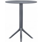 Design-Shop Kulatý stůl Lacota 60 cm antracitová – Hledejceny.cz