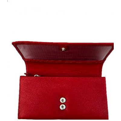 RICARDO Číšnická peněženka s 2 zipy kasírka se zapínáním-červená