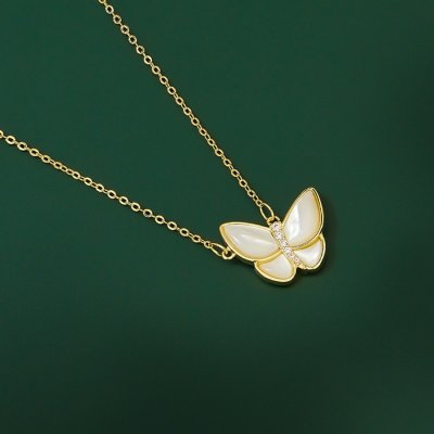Éternelle se zirkony valerio motýl perleť NH1174-20220673A Zlatá