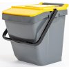 Koš Compactor EASYTWIN Odpadkový koš na tříděný odpad 30 L, žlutý STE002-Y