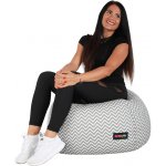 Kondela GOMBY šedo-bílá/cik cak – Zboží Dáma