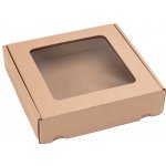 Eobaly.cz Dárková krabice s průhledným víkem 200x200x50 - 25 ks – Zboží Živě