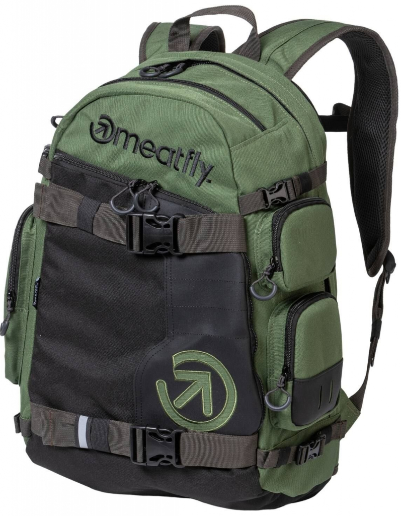 Meatfly Wanderer Dark Olive Černá 28 l