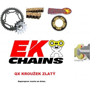 EK Chain Řetězová sada KTM 640 LC4 E Enduro 00-01