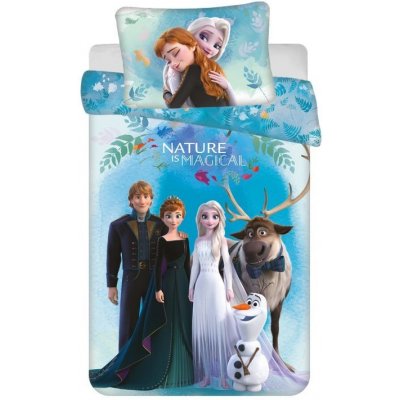 Jerry fabrics povlečení do postýlky Ledové Království Blue 100 x 135 cm 40 x 60 cm – Sleviste.cz