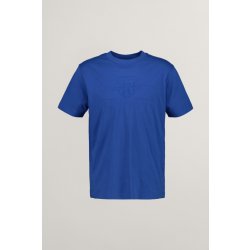 Gant REG TONAL SHIELD SS T-SHIRT modrá