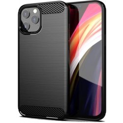 Pouzdro Forcell CARBON Case iPhone 12/12 PRO černé