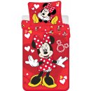 Jerry Fabrics Povlečení Minnie Red heart 140x200 70x90