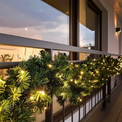 Solight 1V299 LED vánoční girlanda s jehličím, 7m, 112x LED, časovač, 230V, IP44 – Hledejceny.cz